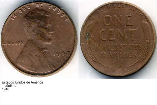 EUA - Centimo 1 - 1948 - G6 A1 H05 L7C2