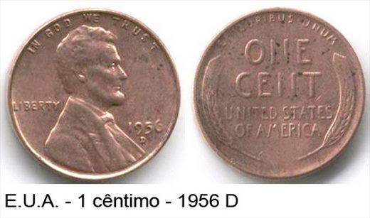 EUA - Centimo 1 - 1956 D