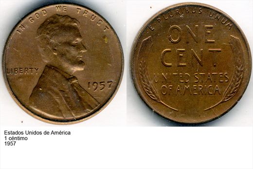 EUA - Centimo 1 - 1957 - G6 A1 H06 L1C5