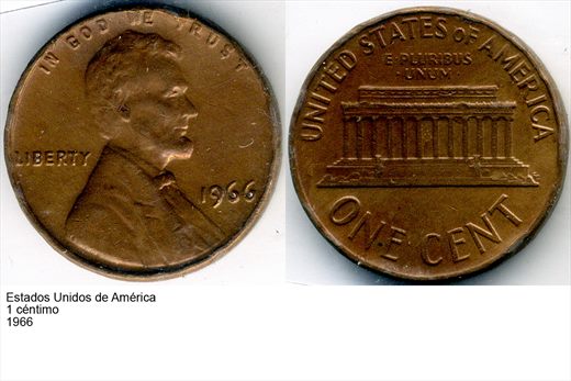 EUA - Centimo 1 - 1966 - G6 A1 H06 L3C2