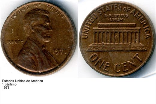 EUA - Centimo 1 - 1971 - G6 A1 H06 L4C1