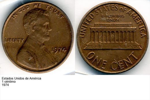 EUA - Centimo 1 - 1974 - G6 A1 H06 L4C4