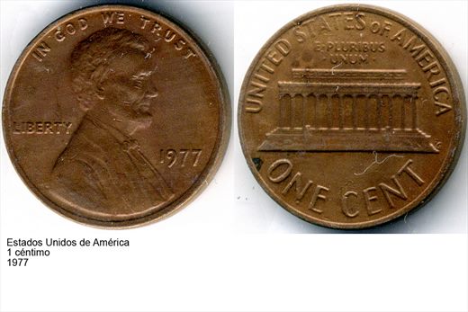 EUA - Centimo 1 - 1977 - G6 A1 H06 L5C1