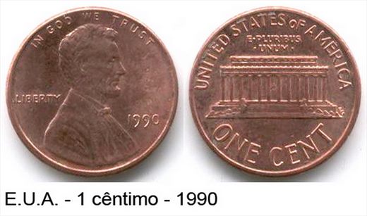 EUA - Centimo 1 - 1990