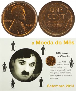 EUA - Centimo 1 - 1914 (Moeda do Mes Setembro 2014)