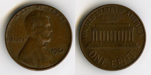 EUA - Centimo 1 - 1961