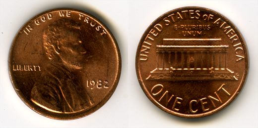 EUA - Centimo 1 - 1982