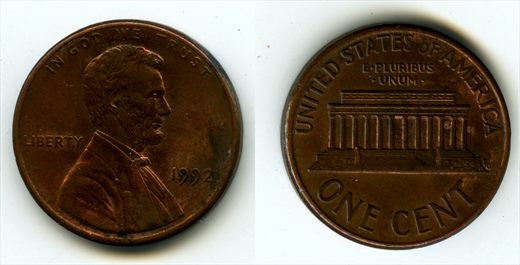EUA - Centimo 1 - 1992