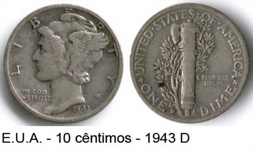 EUA - Centimo 10 - 1943 D
