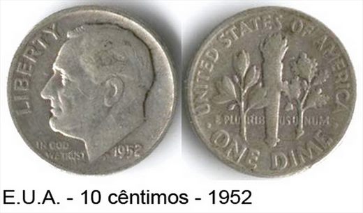 EUA - Centimo 10 - 1952