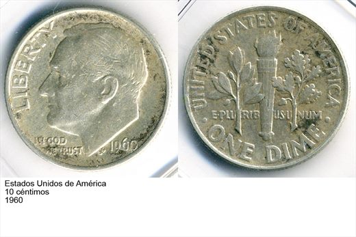 EUA - Centimo 10 - 1960 - G6 A1 H07 L2C3