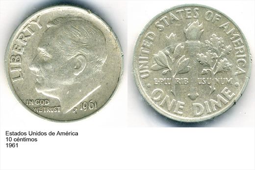 EUA - Centimo 10 - 1961 - G6 A1 H07 L2C4