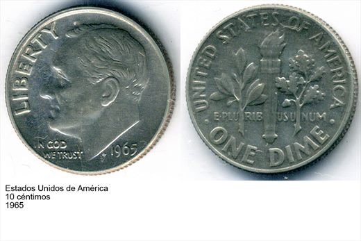 EUA - Centimo 10 - 1965 - G6 A1 H07 L3C1