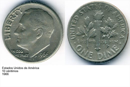 EUA - Centimo 10 - 1966 - G6 A1 H07 L3C2