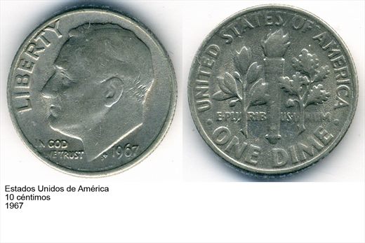 EUA - Centimo 10 - 1967 - G6 A1 H07 L3C3