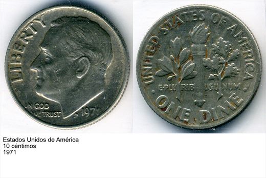 EUA - Centimo 10 - 1971 - G6 A1 H07 L4C2