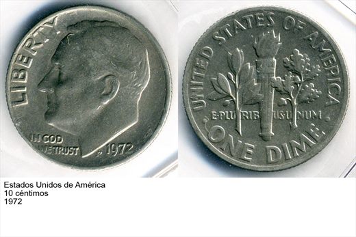 EUA - Centimo 10 - 1972 - G6 A1 H07 L4C3
