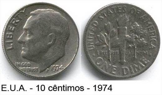 EUA - Centimo 10 - 1974