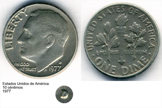 EUA - Centimo 10 - 1977 - G6 A1 H07 L5C3
