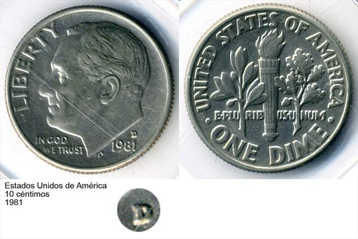 EUA - Centimo 10 - 1981 - G6 A1 H07 L6C2