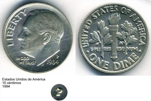 EUA - Centimo 10 - 1984 - G6 A1 H07 L6C4