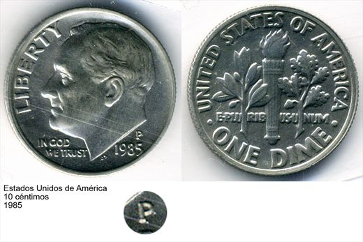 EUA - Centimo 10 - 1985 - G6 A1 H07 L6C5