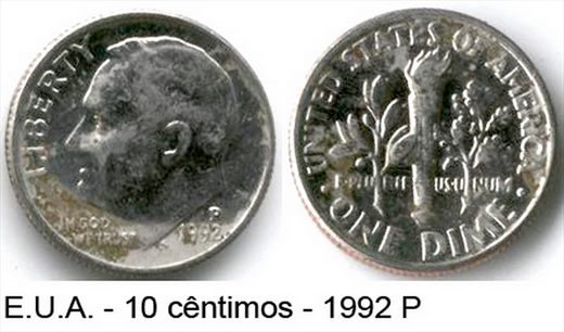 EUA - Centimo 10 - 1992 P
