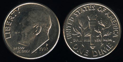 EUA - Centimo 10 - 1992 P
