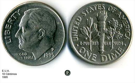 EUA - Centimo 10 - 1995 P