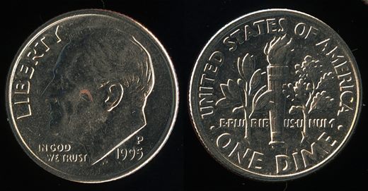 EUA - Centimo 10 - 1995 P