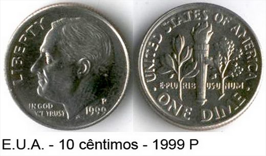 EUA - Centimo 10 - 1999 P