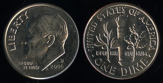 EUA - Centimo 10 - 2006 D