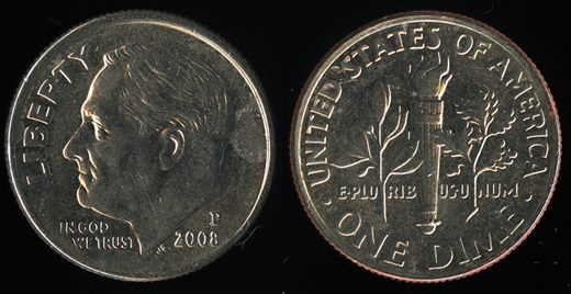 EUA - Centimo 10 - 2008 P