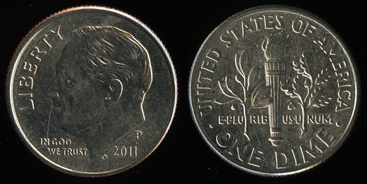 EUA - Centimo 10 - 2011 P