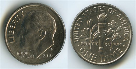 EUA - Centimo 10 - 2010 P