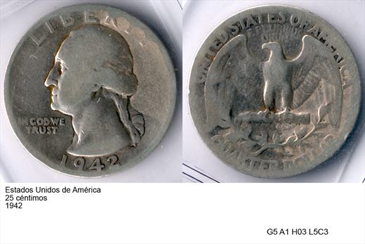 EUA - Centimo 25 - 1942 - G5 A1 H03 L5C3