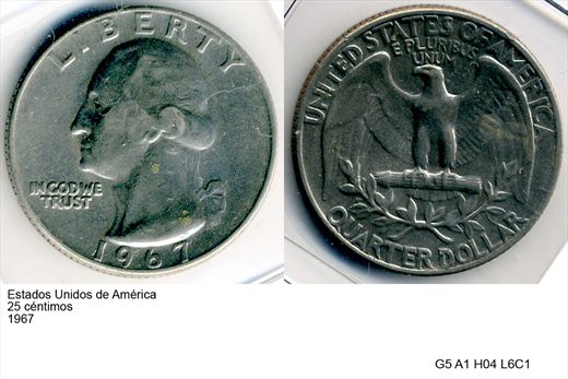EUA - Centimo 25 - 1967 - G5 A1 H04 L6C1