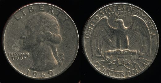 EUA - Centimo 25 - 1969