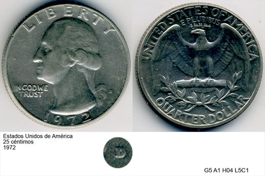 EUA - Centimo 25 - 1972 - G5 A1 H04 L5C1