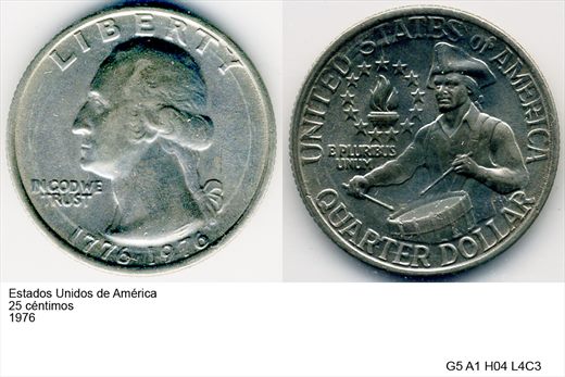 EUA - Centimo 25 - 1976 - G5 A1 H04 L4C3