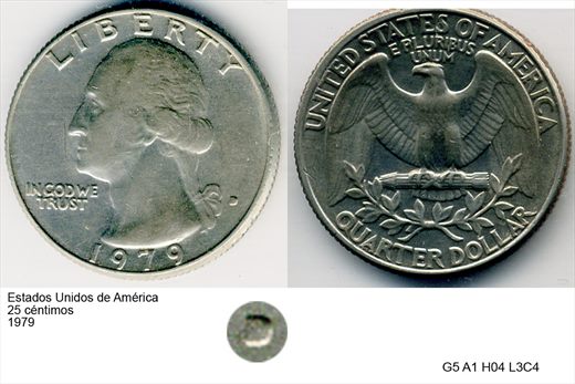 EUA - Centimo 25 - 1979 - G5 A1 H04 L3C4