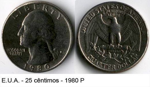 EUA - Centimo 25 - 1980 P