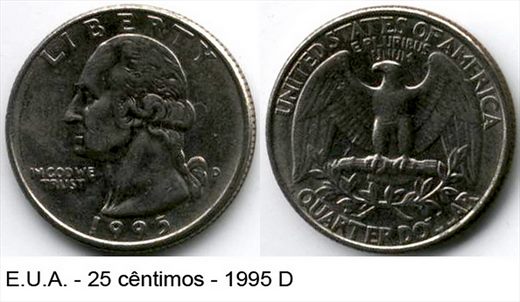 EUA - Centimo 25 - 1995 D