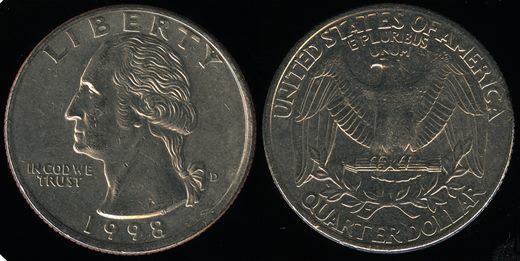 EUA - Centimo 25 - 1998 D