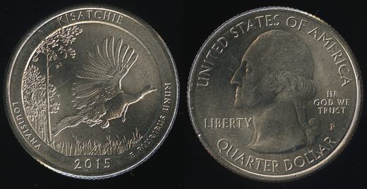 EUA - Centimo 25 - 2015 P - Kisatchie