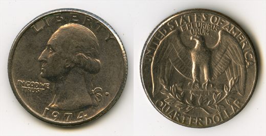 EUA - Centimo 25 - 1974-D