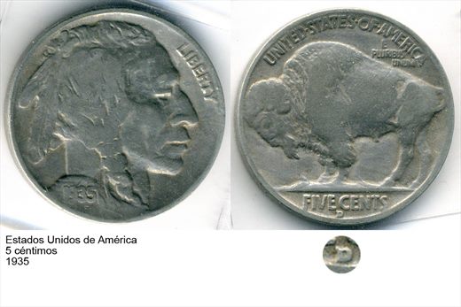 EUA - Centimo 5 - 1935 - G6 A1 H08 L1C6
