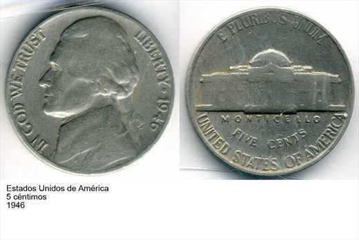 EUA - Centimo 5 - 1946 - G6 A1 H08 L2C5