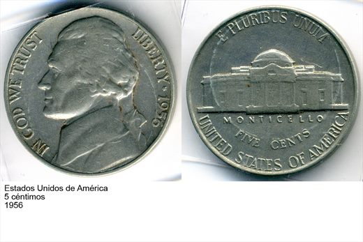 EUA - Centimo 5 - 1956 - G6 A1 H08 L3C2