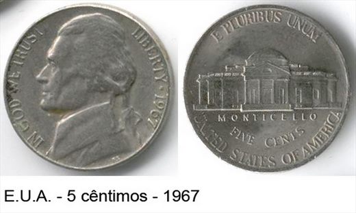 EUA - Centimo 5 - 1967